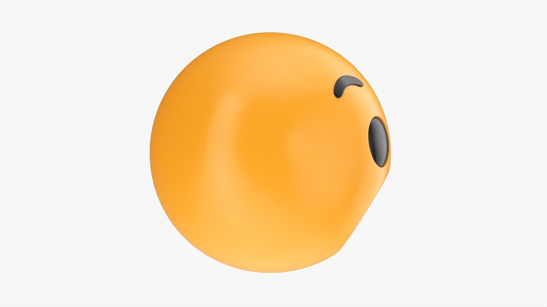 Emoji 057 Astonished with teeth and tongue 3D model_2