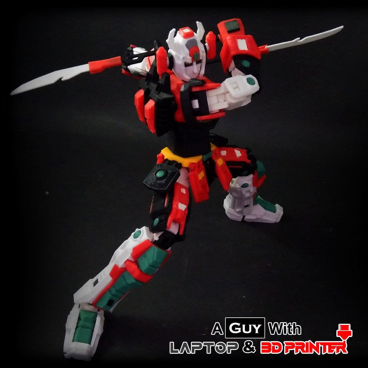 DYNAMOS - ARTICULATED ACTION FIGURE - BASED ON DAIMOS 3D print model_7