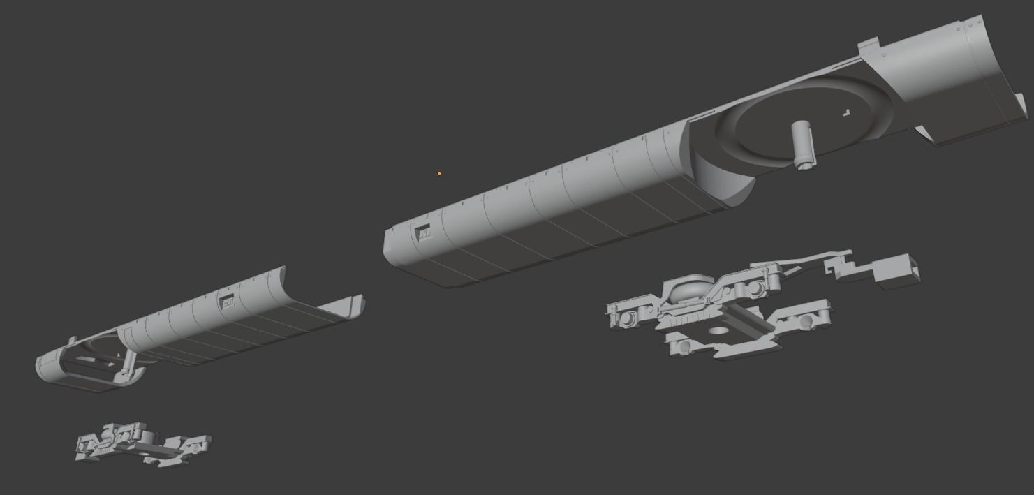 H0 1-87 scale Reisezugwagen Apmz 116 0 3D print model_8