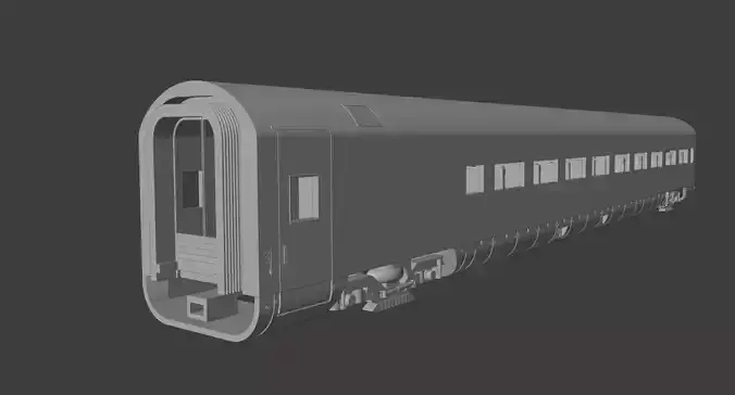 H0 1-87 scale Reisezugwagen Apmz 116 0 3D print model