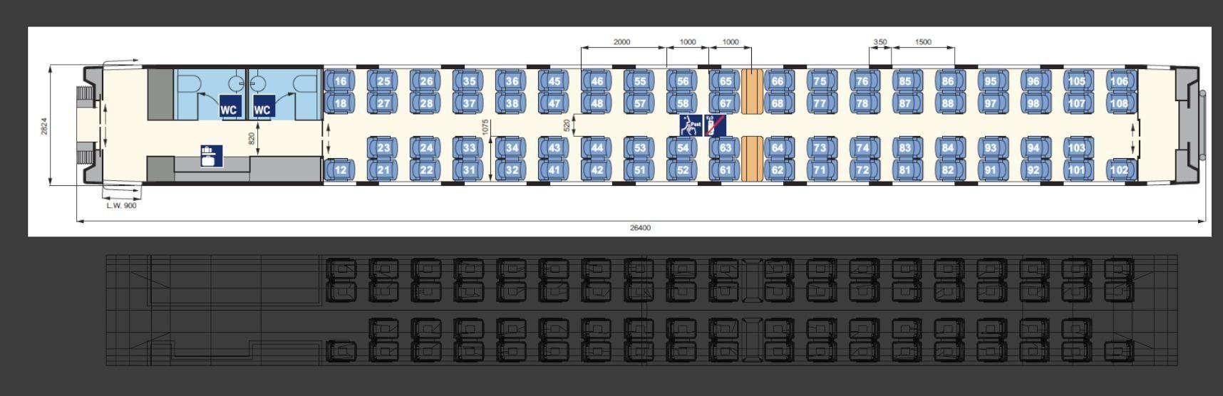 H0 1-87 scale Reisezugwagen Apmz 116 0 3D print model_11