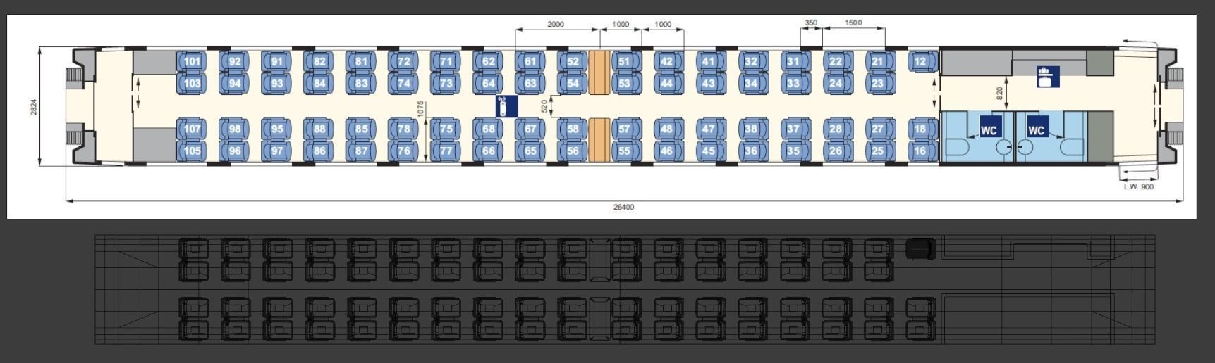 H0 1-87 scale Reisezugwagen Apmz 116 1 3D print model_10