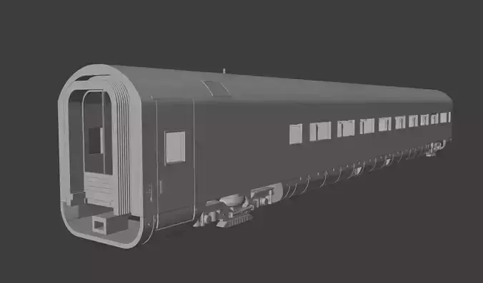 H0 1-87 scale Reisezugwagen Apmz 116 1 3D print model