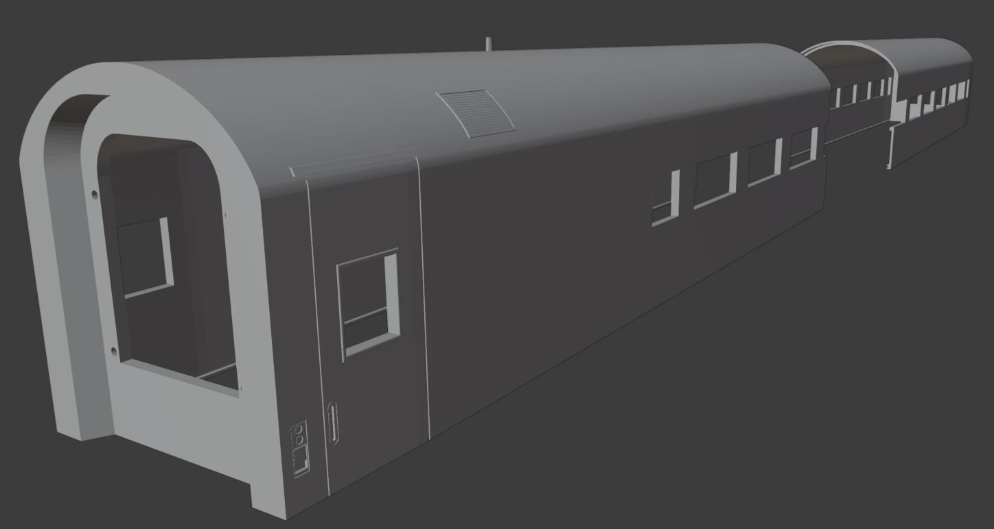 H0 1-87 scale Reisezugwagen Apmz 116 1 3D print model_2