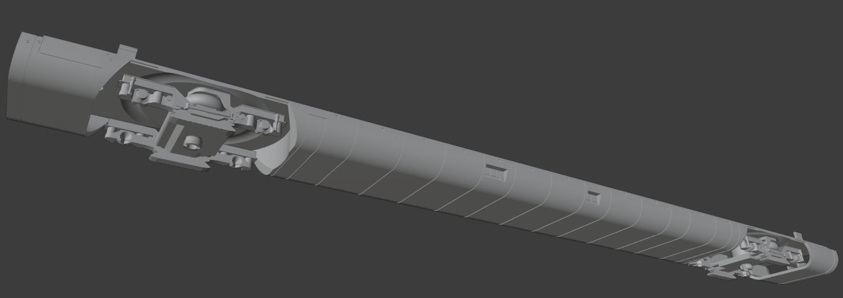 H0 1-87 scale Reisezugwagen Apmz 116 1 3D print model_4