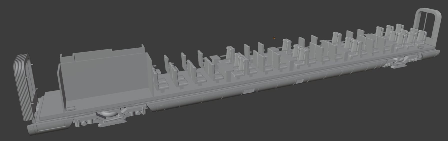 H0 1-87 scale Reisezugwagen Apmz 116 4 3D print model_8