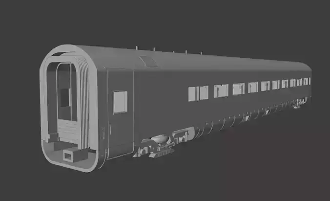 H0 1-87 scale Reisezugwagen Apmz 116 4 3D print model