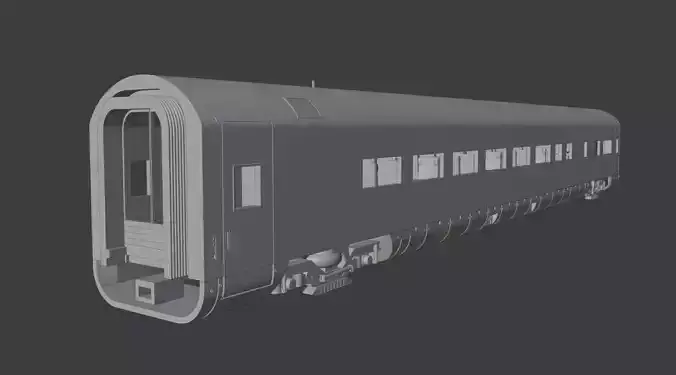 H0 1-87 scale Reisezugwagen Apmz 116 6 3D print model