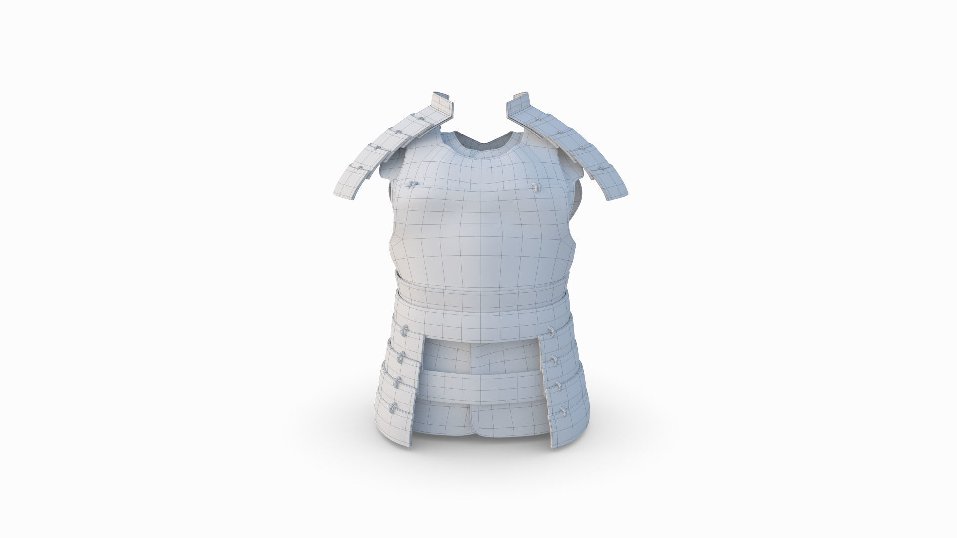 Samurai Armor 3D model_10