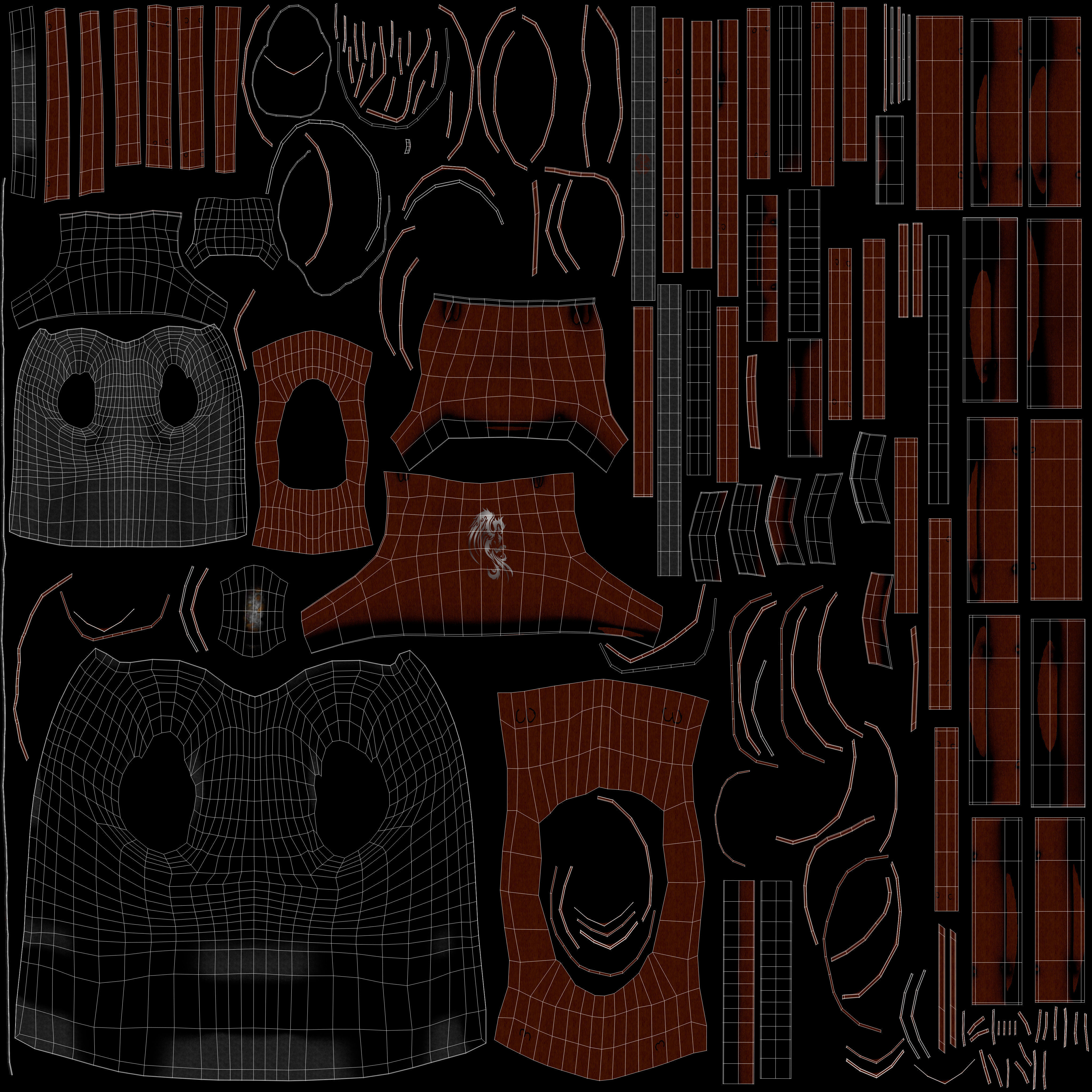 Samurai Armor 3D model_12