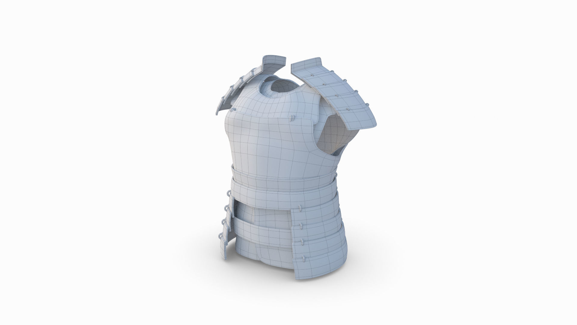 Samurai Armor 3D model_9
