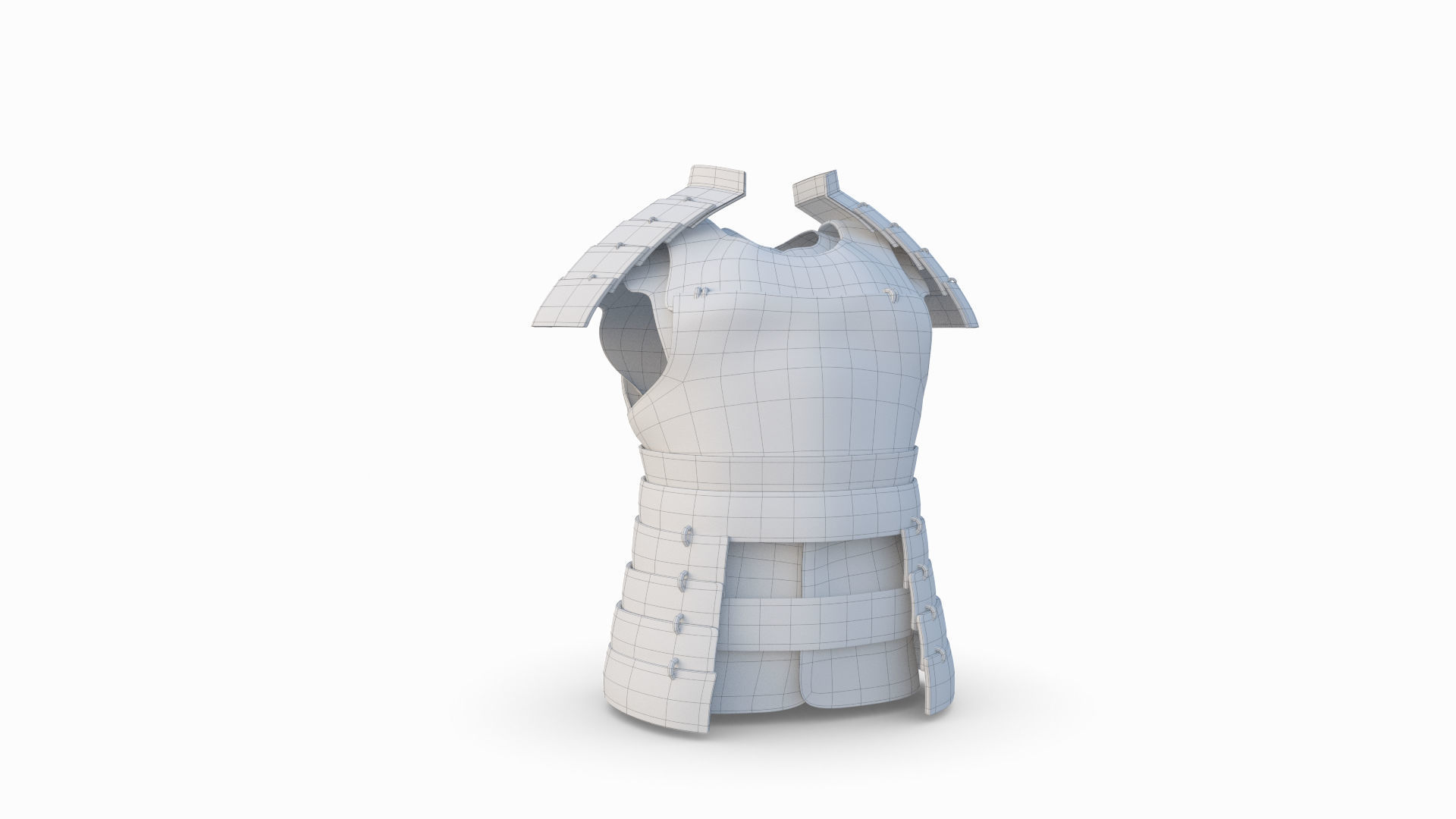Samurai Armor 3D model_7