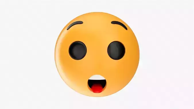 Emoji 059 Speechless with teeth and tongue