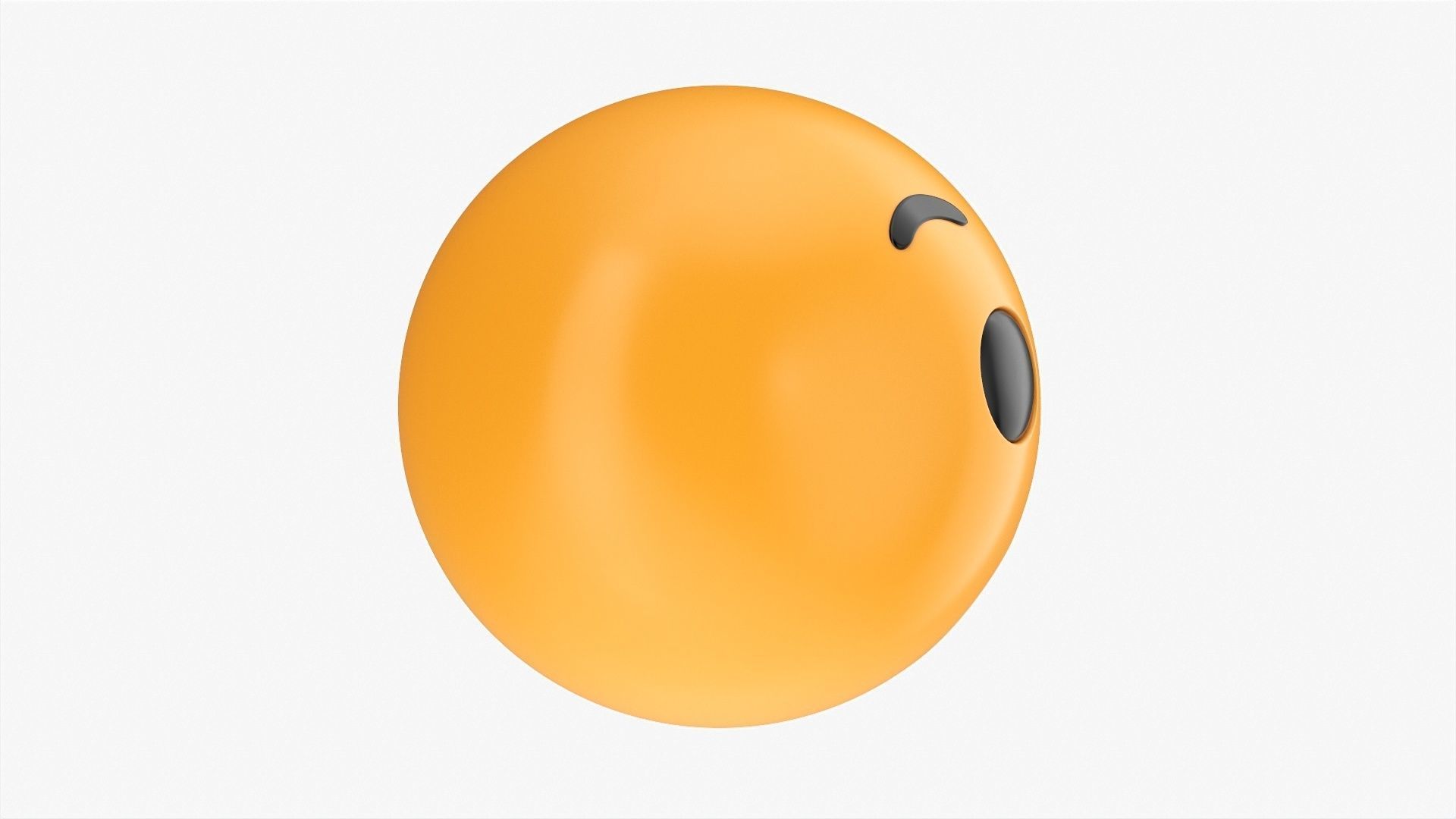 Emoji 060 Speechless 3D model_2