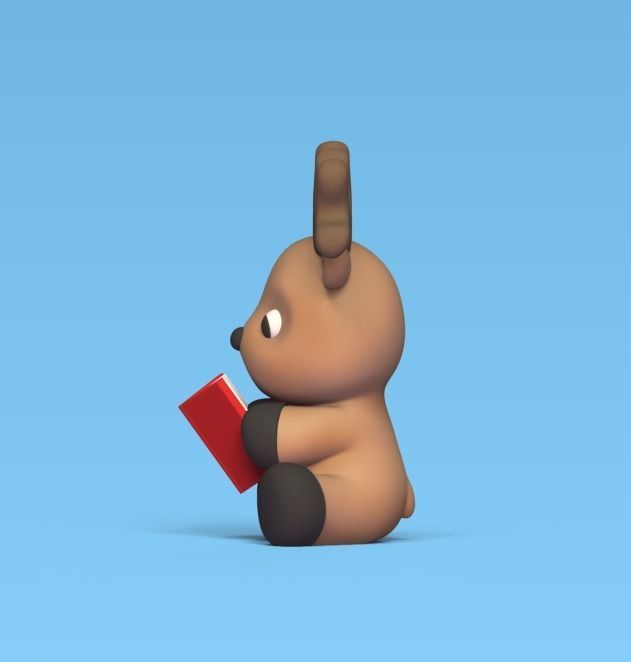 Reindeer Singing 3D print model_2