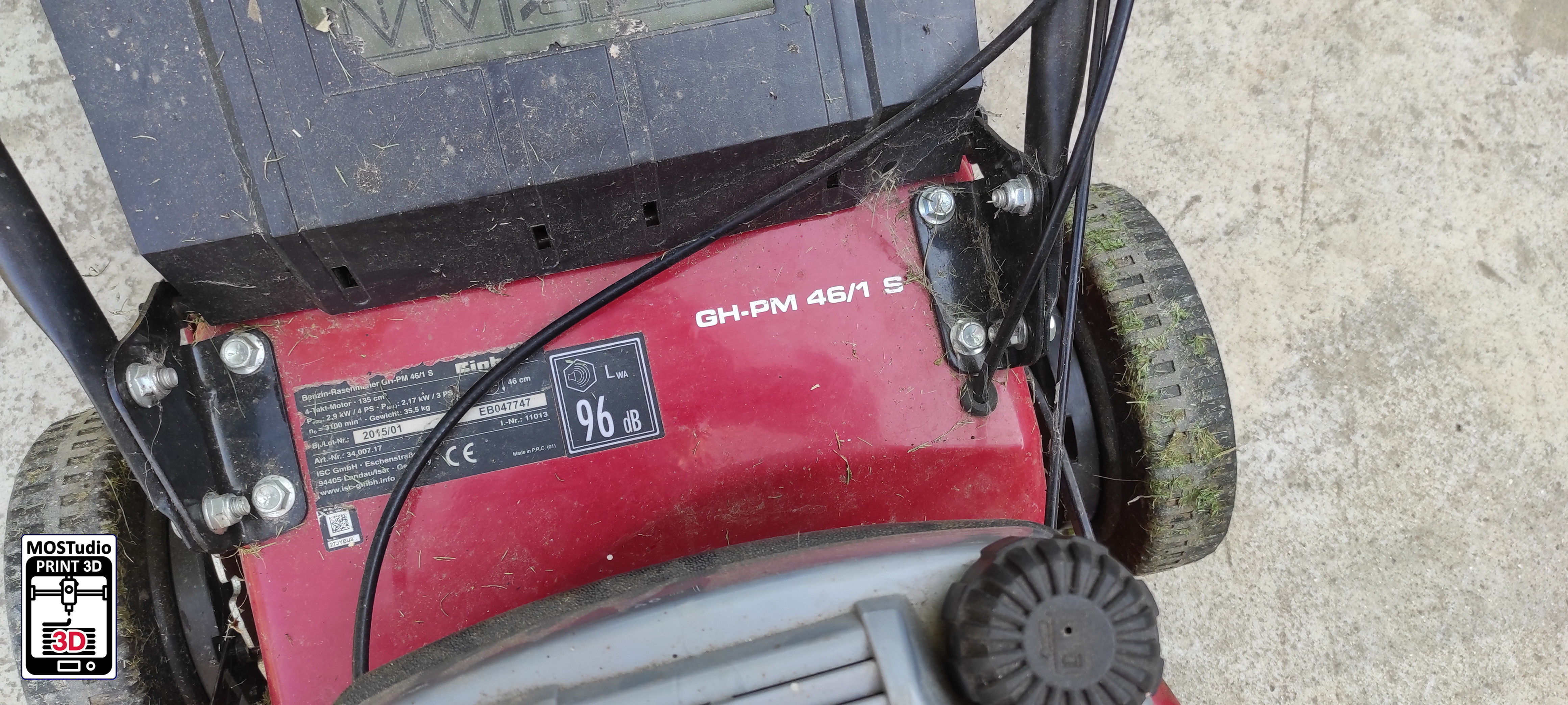 Einhell GH-PM 461 S Pull Starter for Lawnmower 3D print model_5