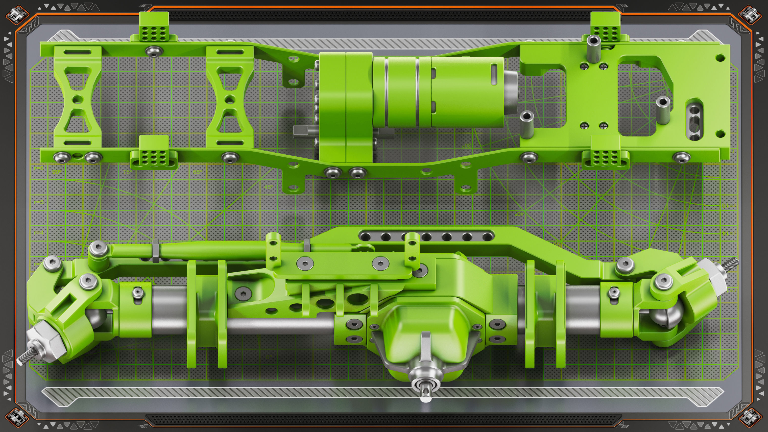 Sci-Fi Hard Surface Mechanical KITBASH 420 DETAILS 3D model_2