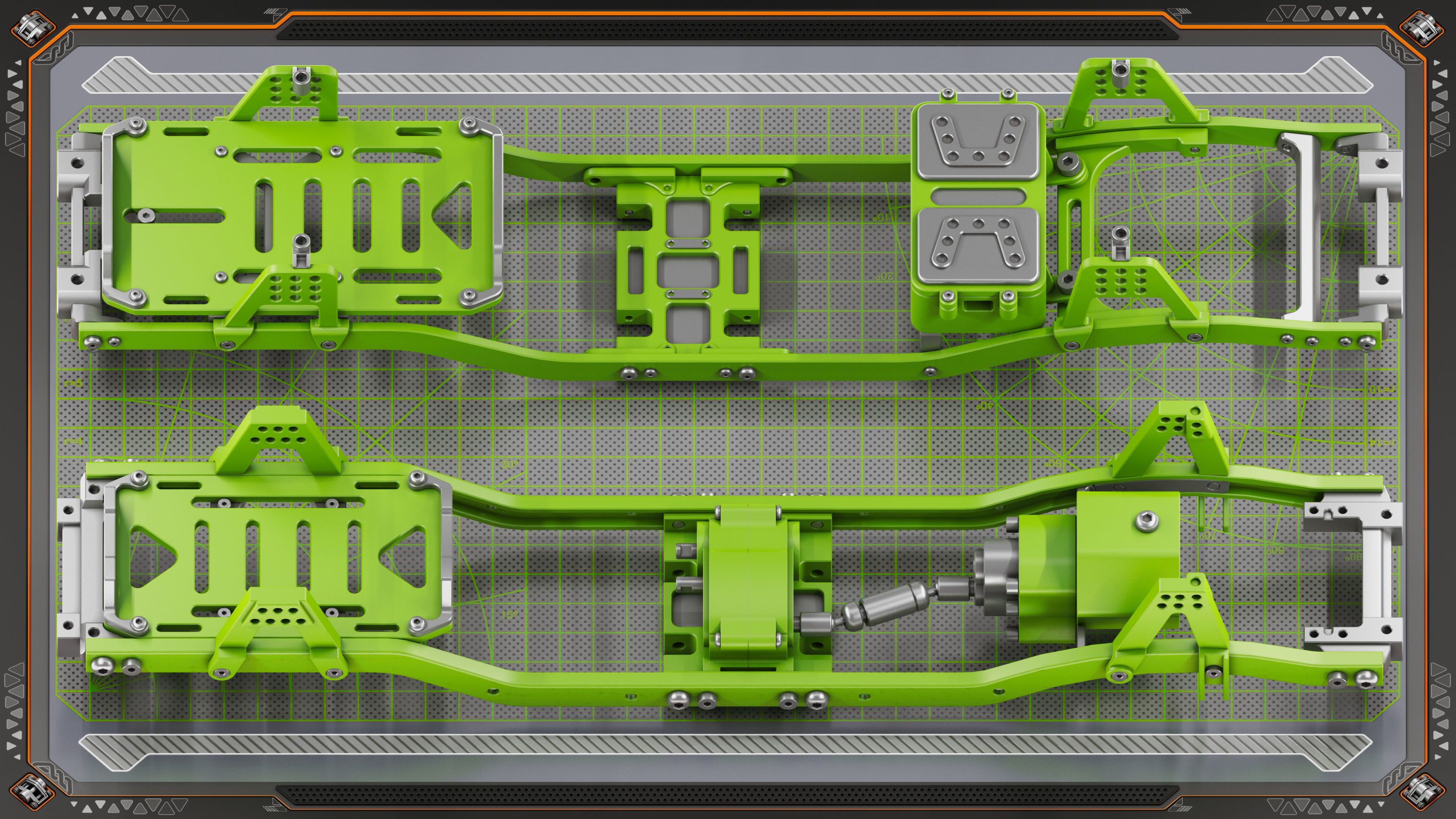 Sci-Fi Hard Surface Mechanical KITBASH 420 DETAILS 3D model_3