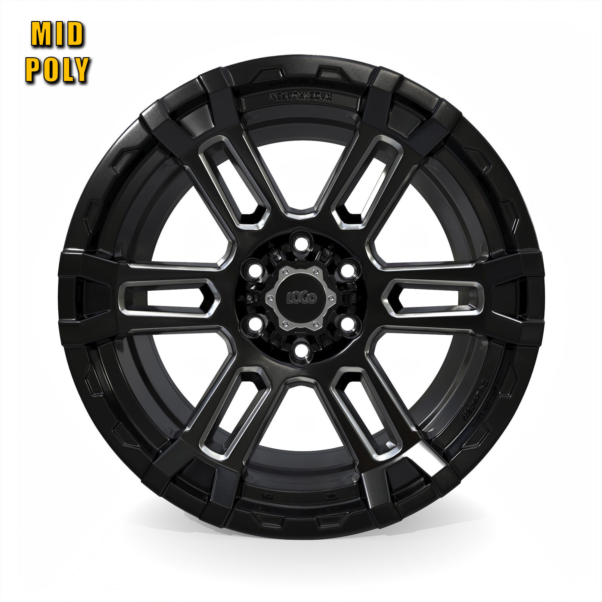 Enkei Commander Low-poly 3D model