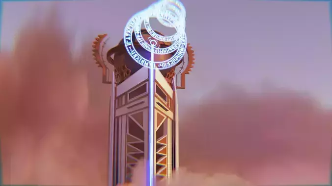 arcane piltover council tower 3D model