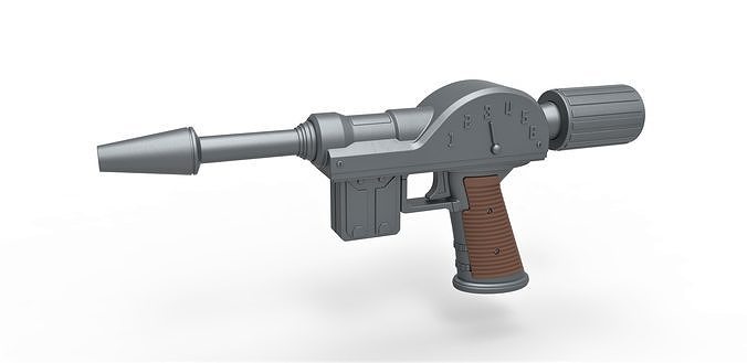 Lawgiver Mk1 of Judge Dredd 3D model