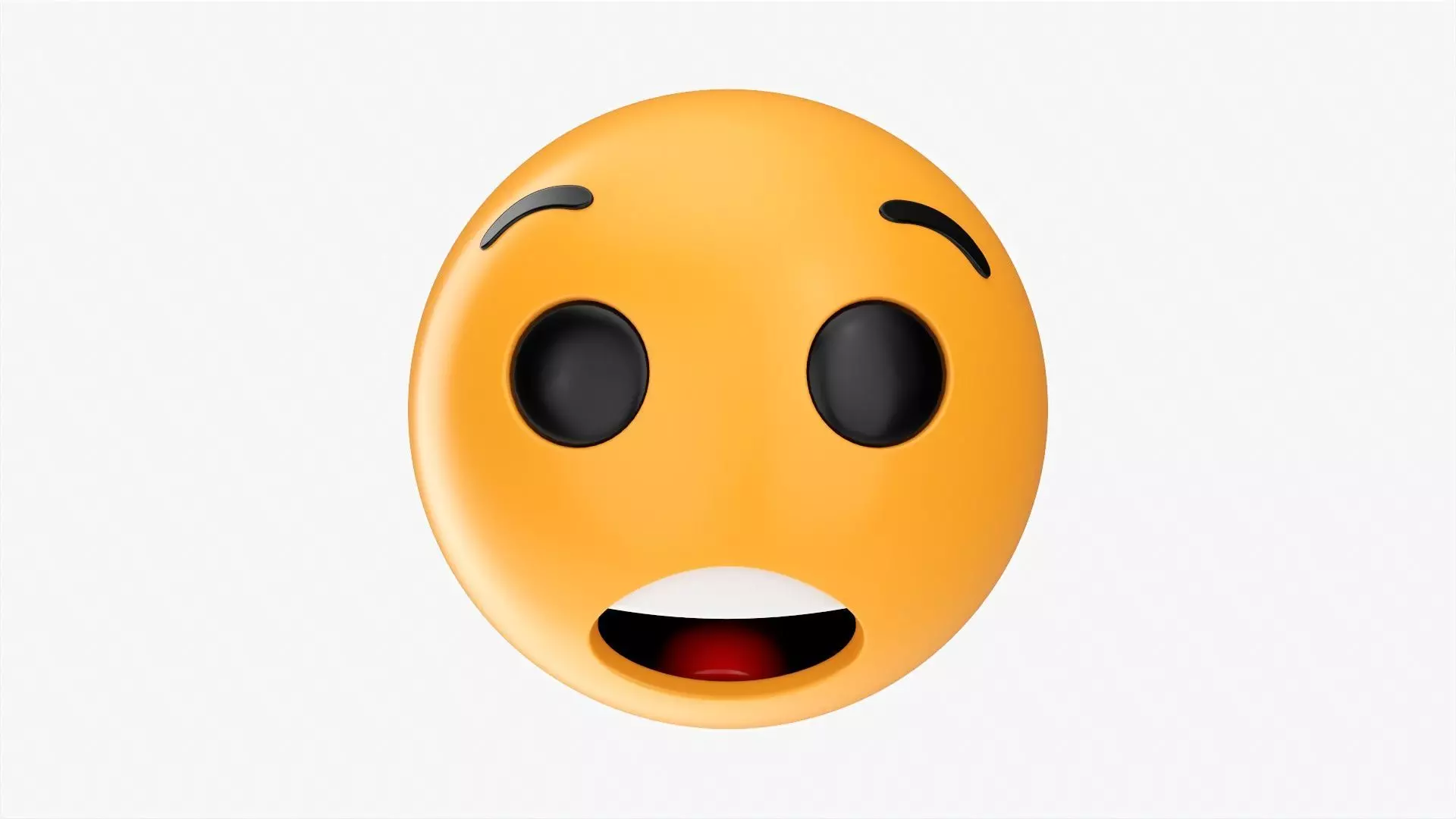 Emoji 061 Fearful 3D model_0