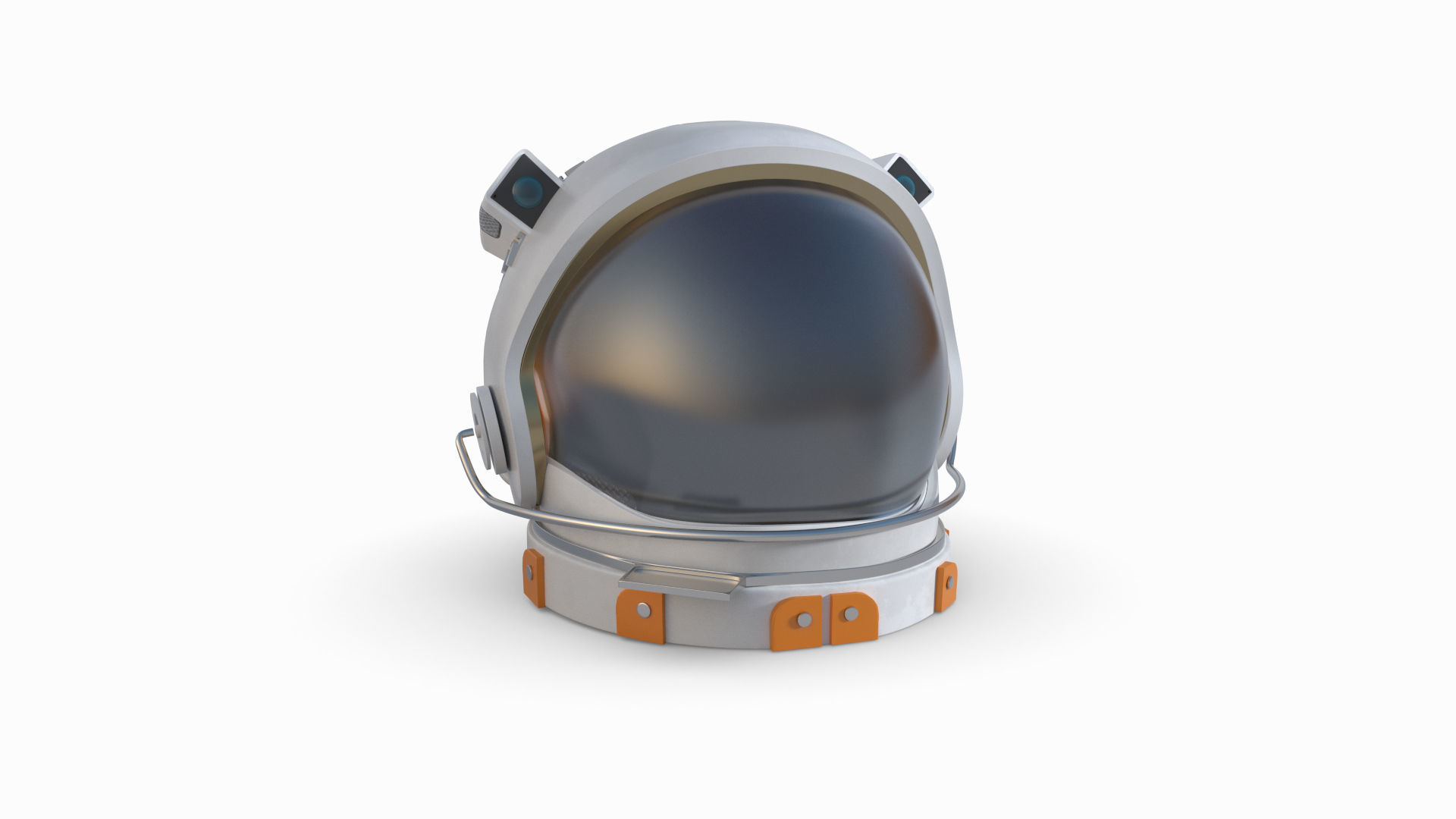 Helmet of Astronaut Suit 3D model_2