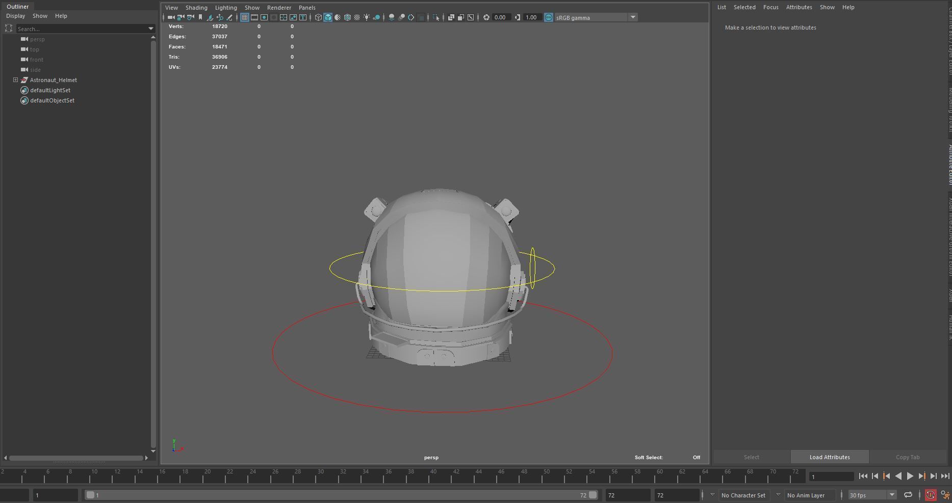 Helmet of Astronaut Suit 3D model_13