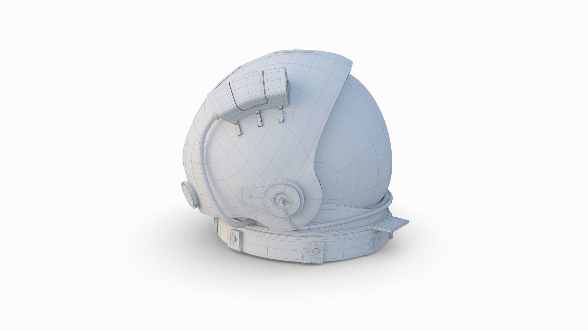Helmet of Astronaut Suit 3D model_10