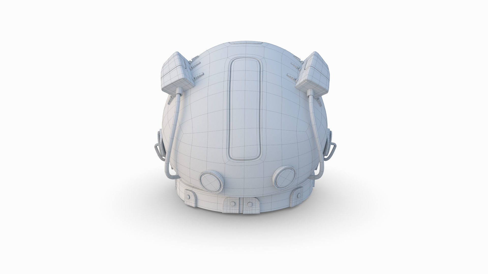 Helmet of Astronaut Suit 3D model_11