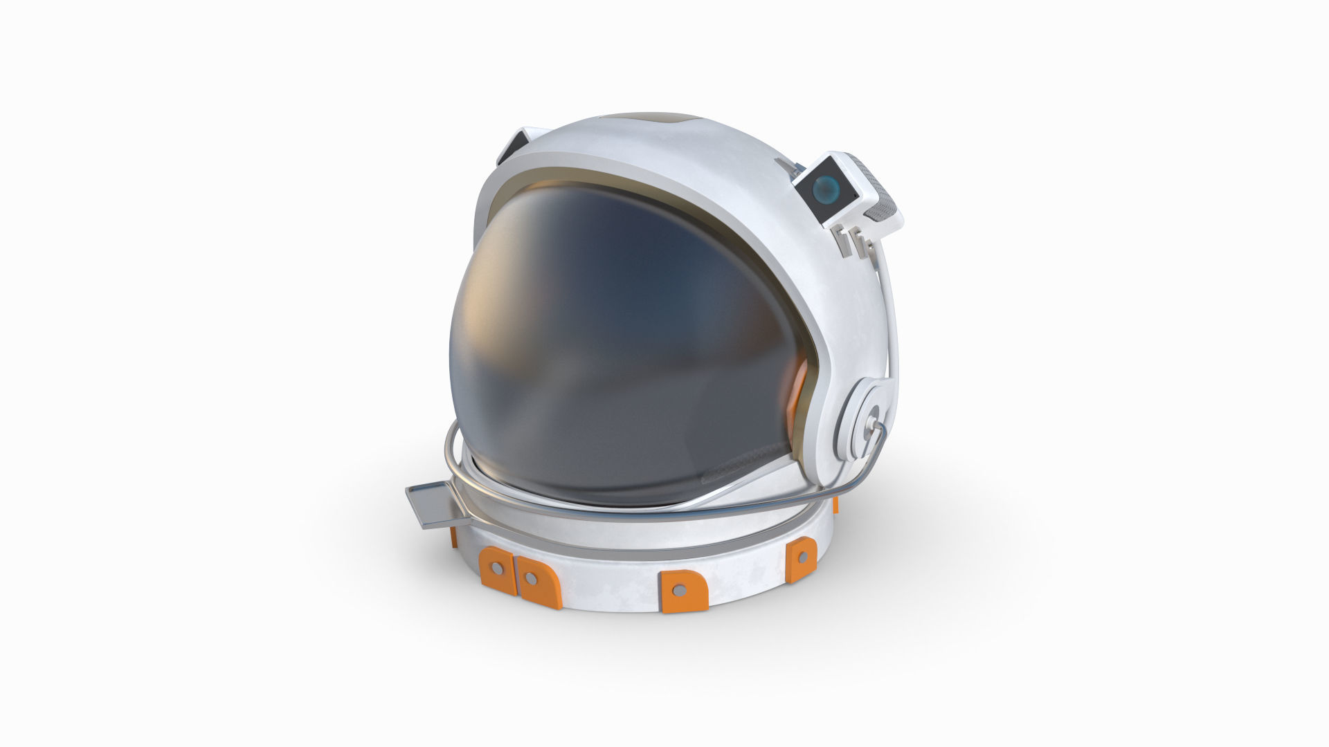 Helmet of Astronaut Suit 3D model_4