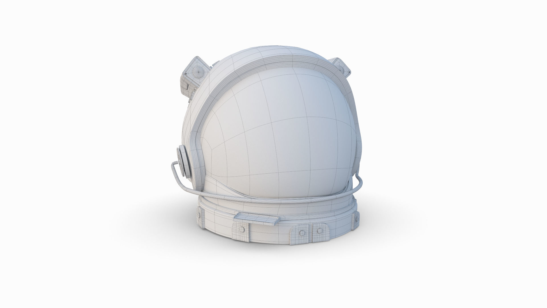Helmet of Astronaut Suit 3D model_7