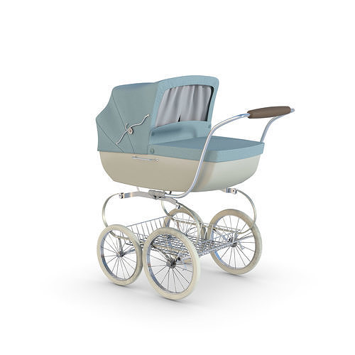 Vintage  Baby Stroller 3D model