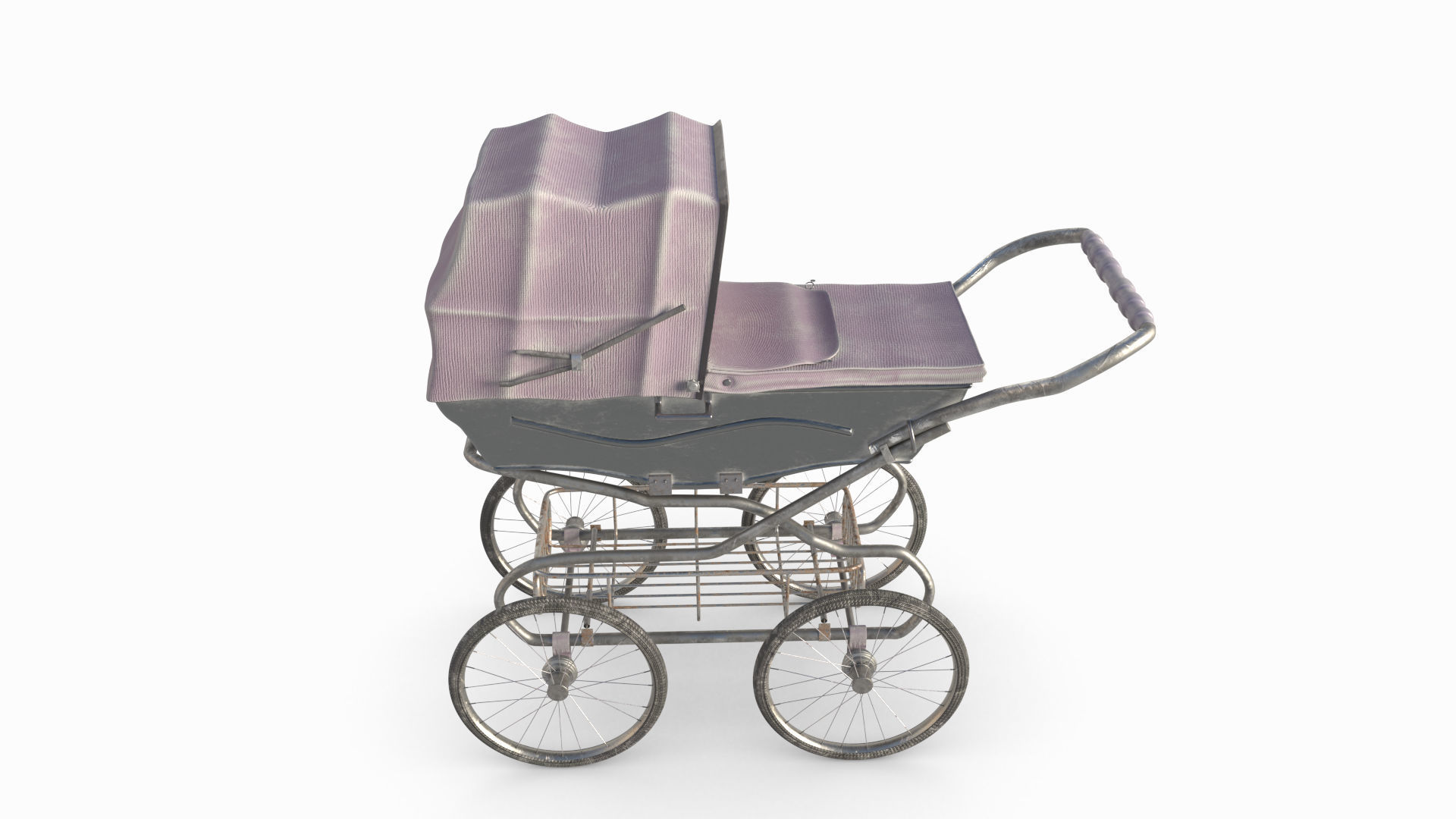 Baby Stroller  3D model_4