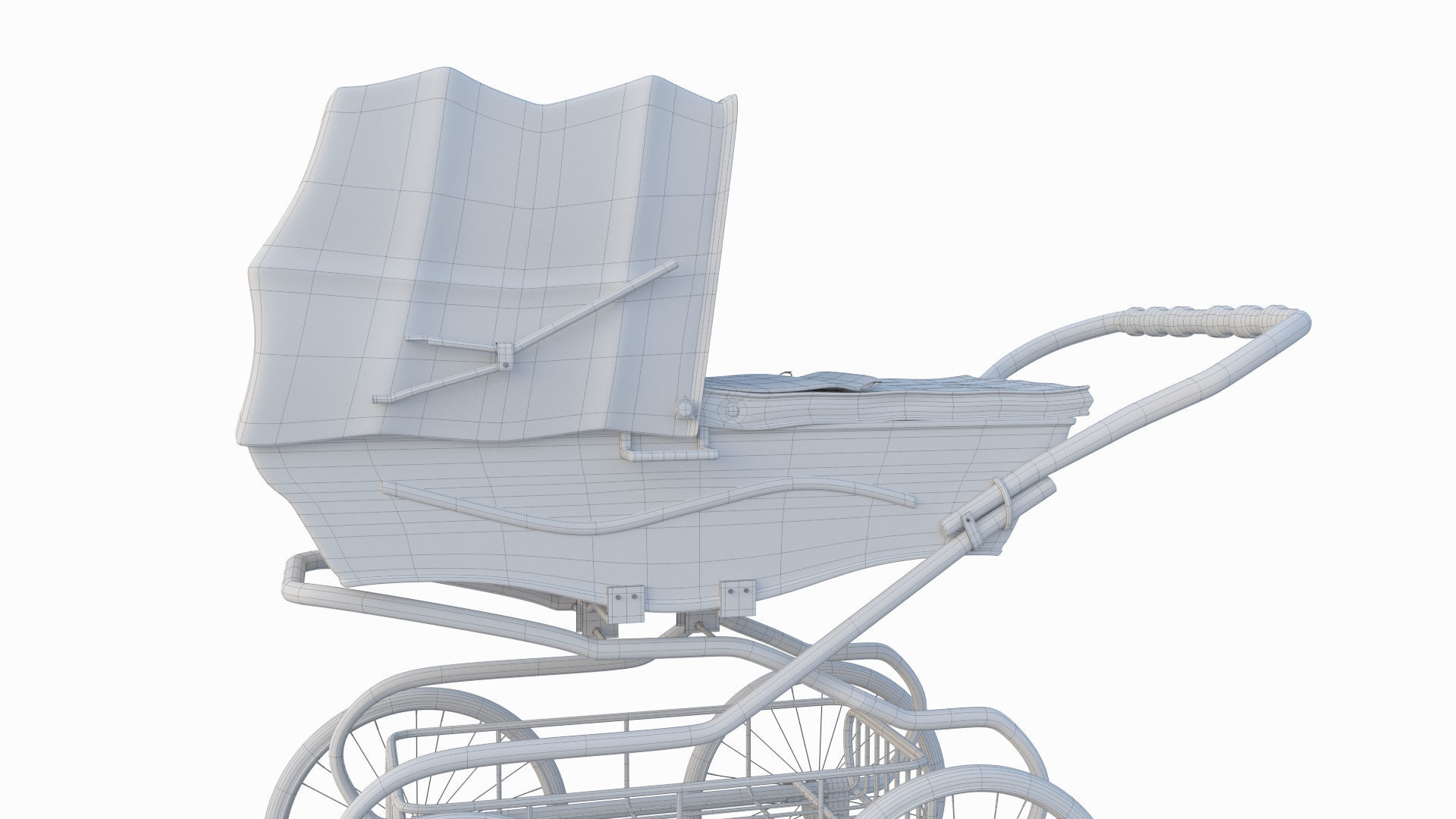 Baby Stroller  3D model_8