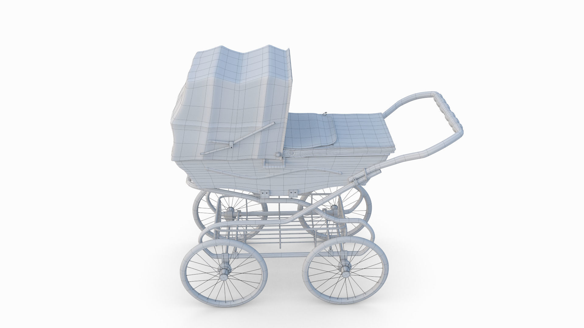 Baby Stroller  3D model_9
