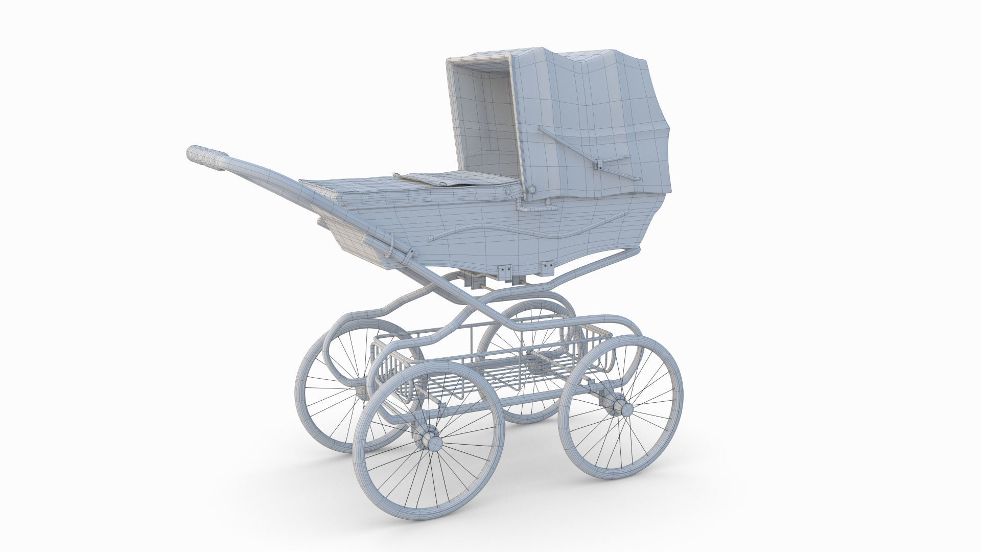 Baby Stroller  3D model_10