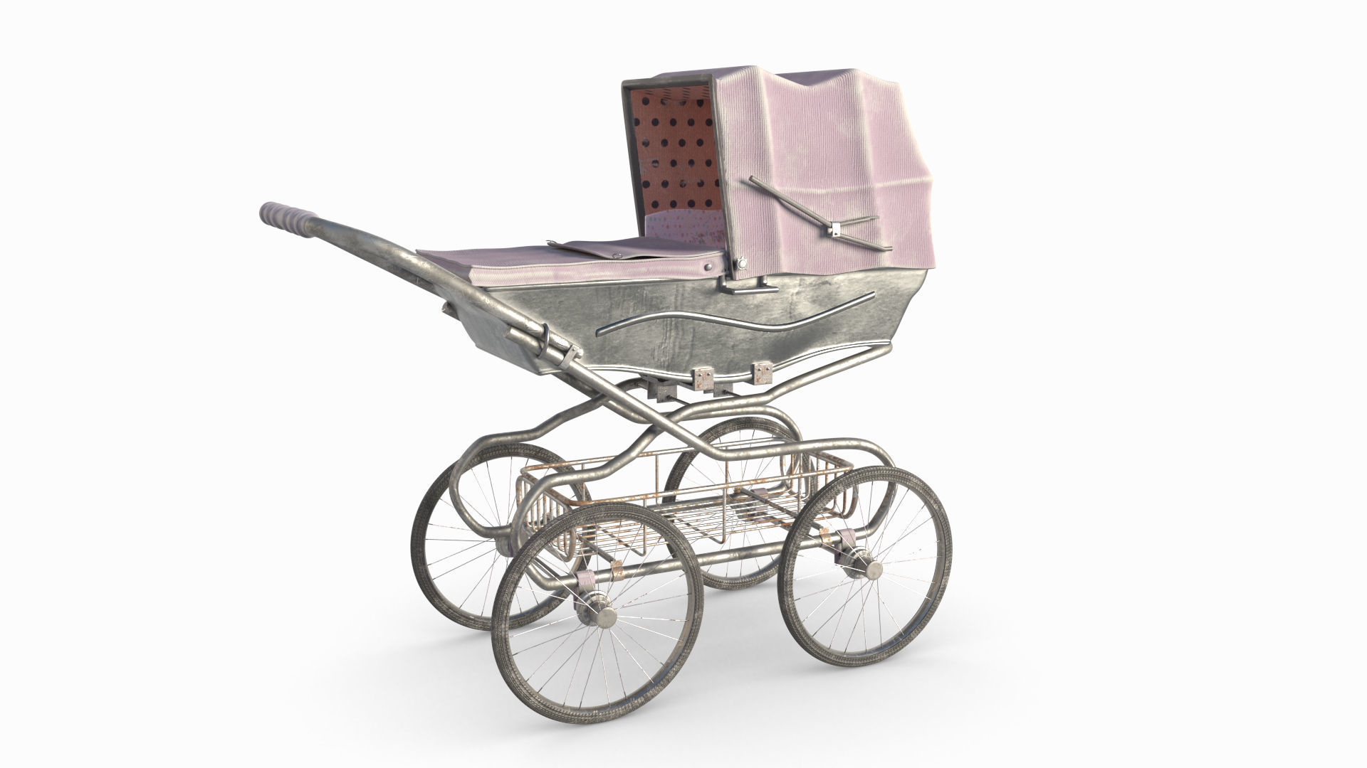 Baby Stroller  3D model_5