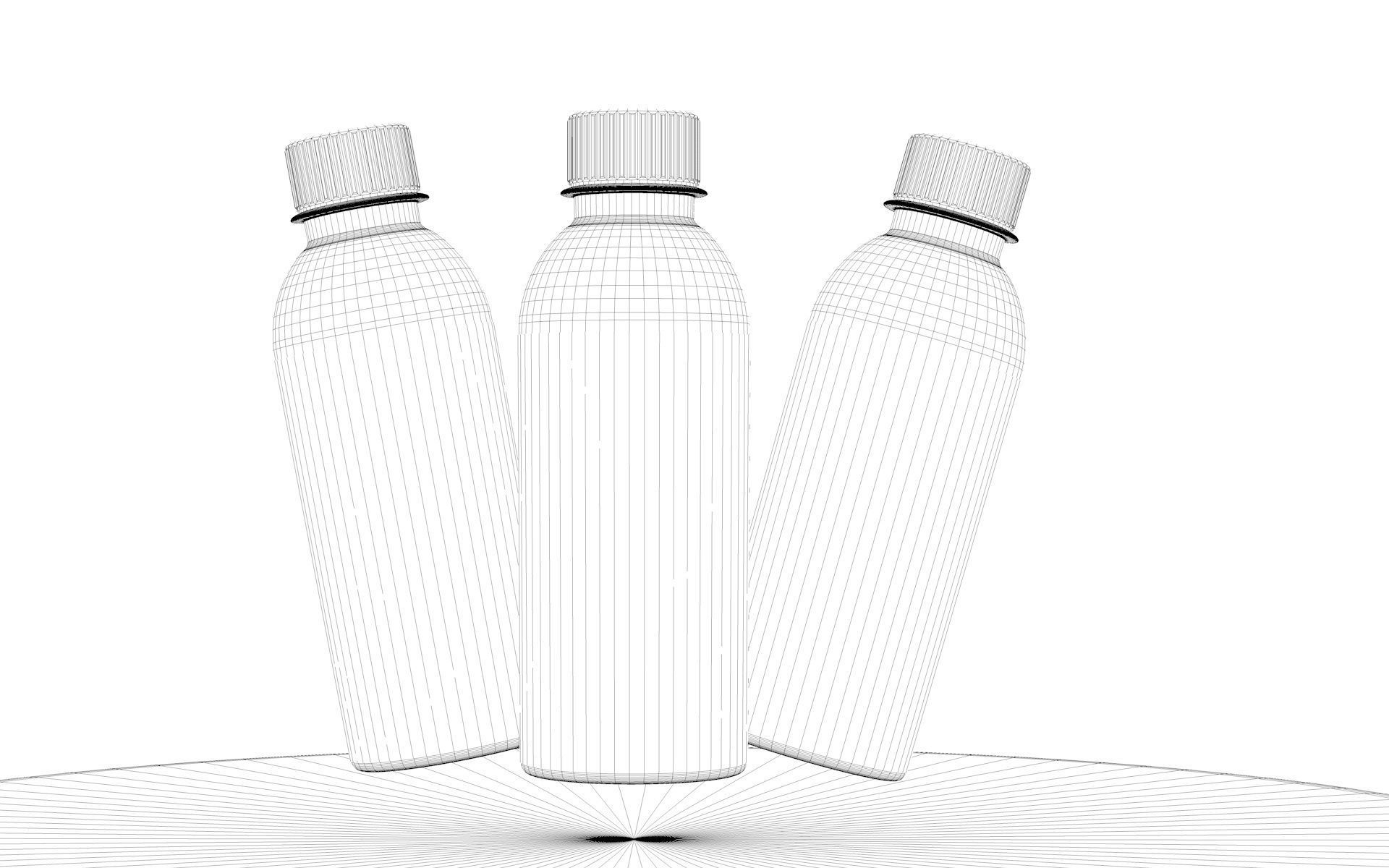 3d Juice Bottle Free 3D model_2