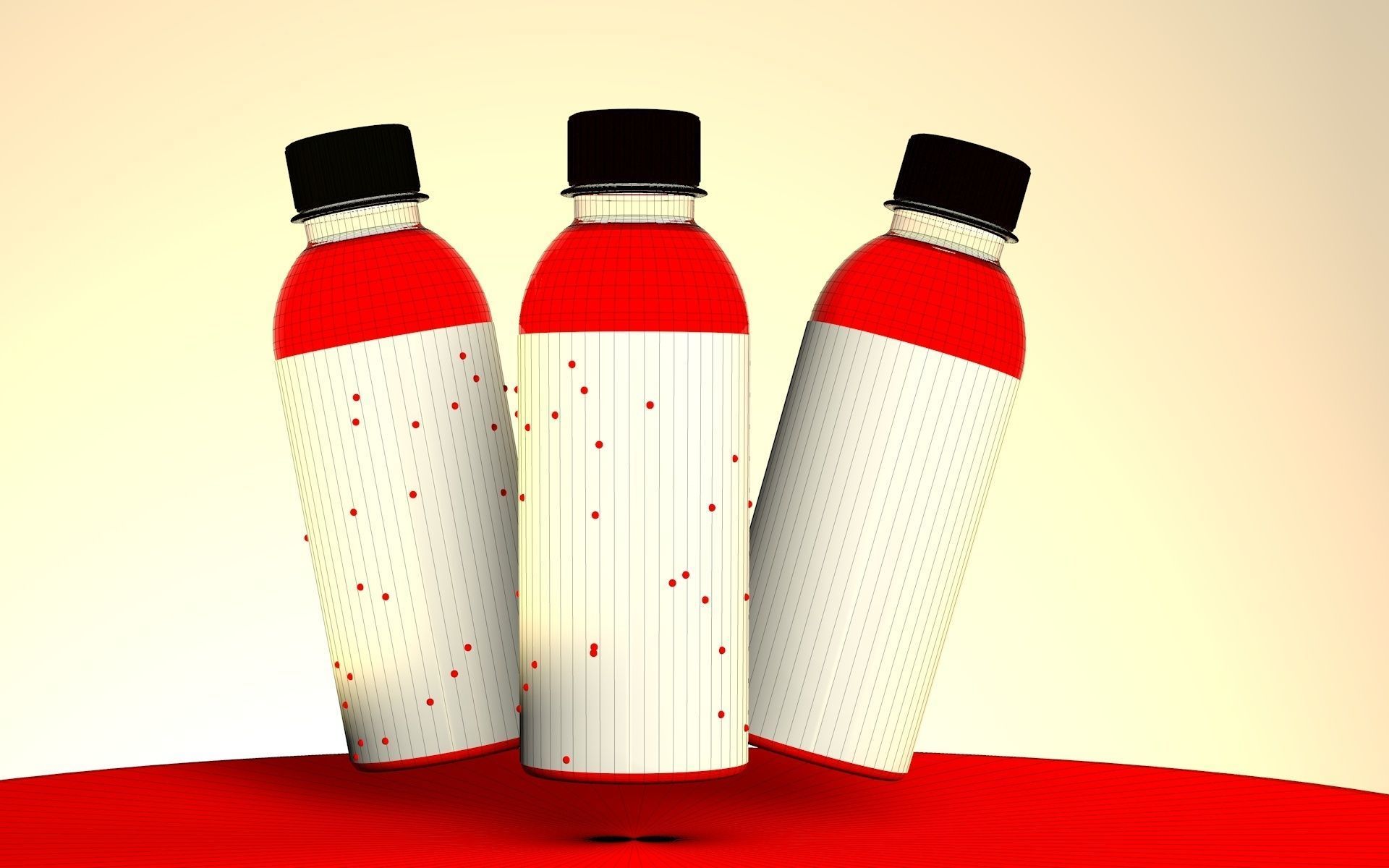 3d Juice Bottle Free 3D model_1