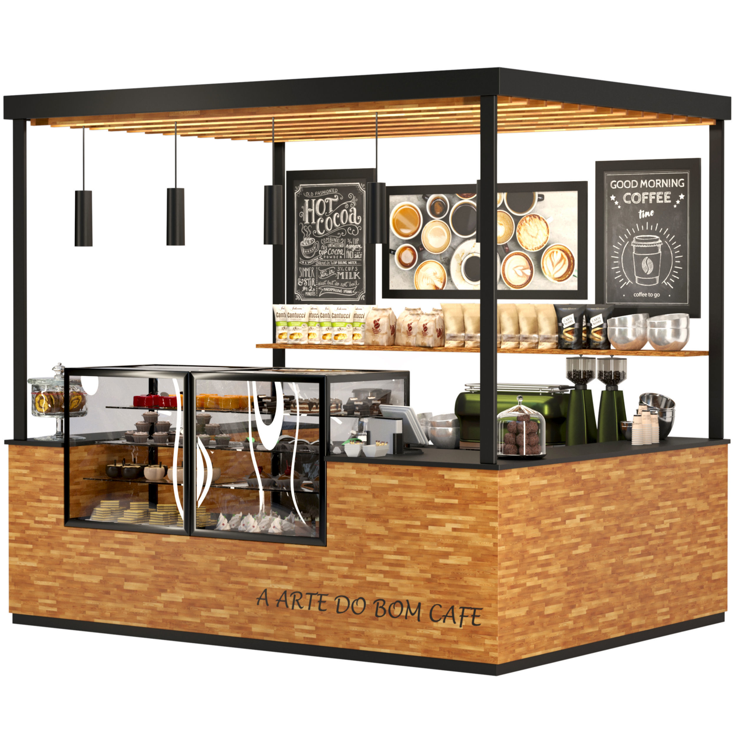 Cafe 52 3D model_1