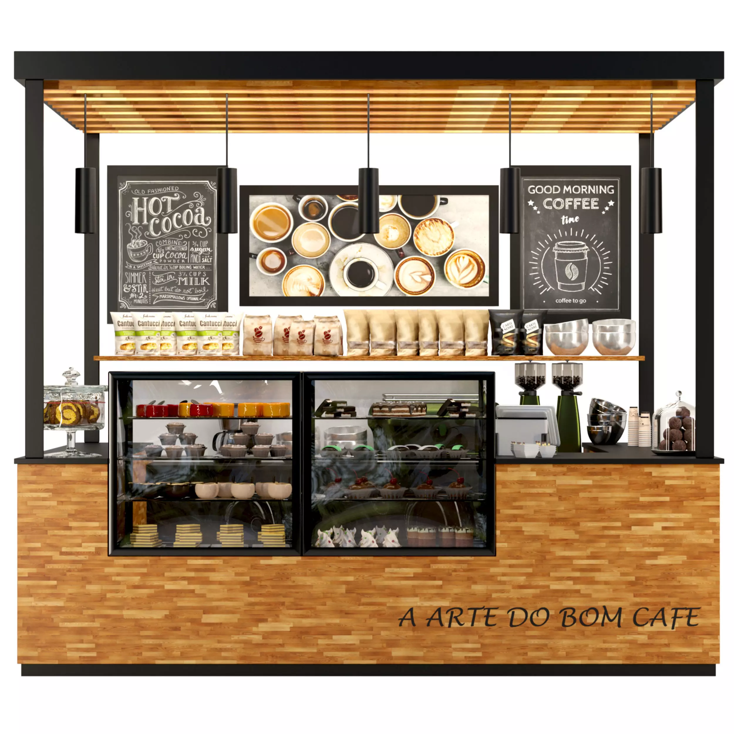 Cafe 52 3D model_0
