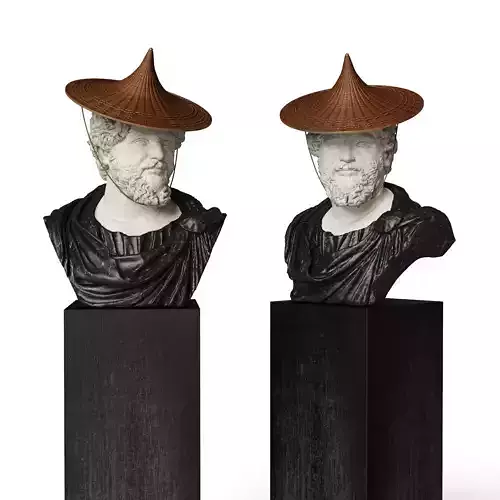 Septimius bust with hat  3D model