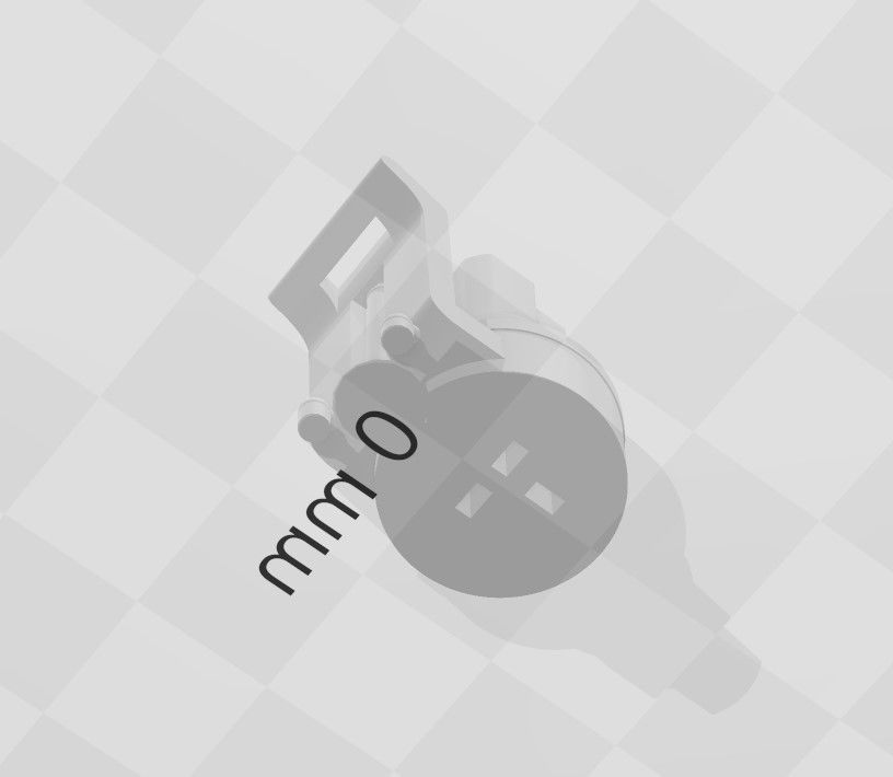 Presure sensor male 3D print model_3