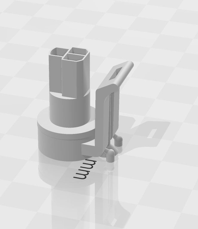 Presure sensor male 3D print model_2