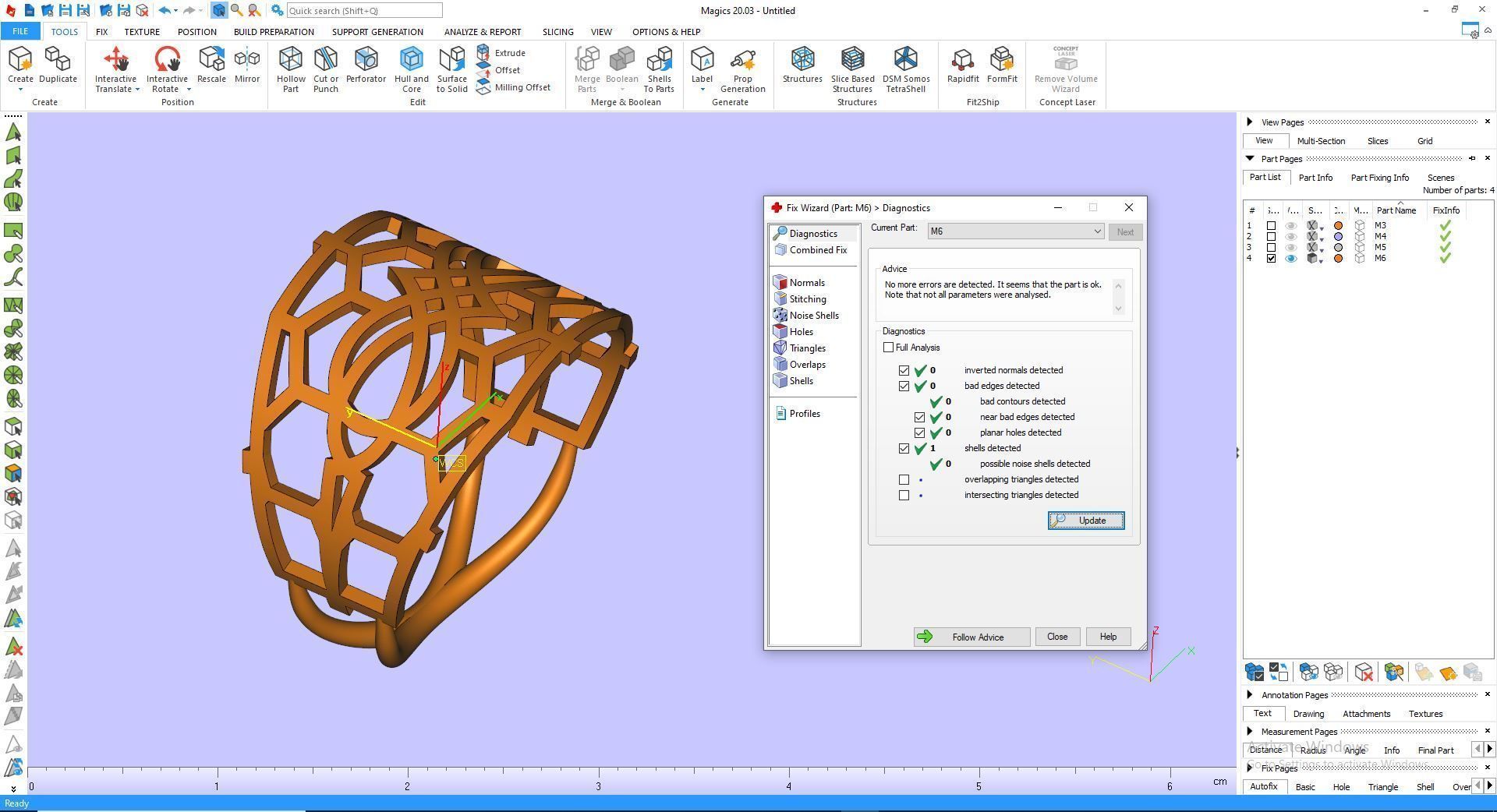 Ring M2 Mens luxury ring with gem 3D print model_26