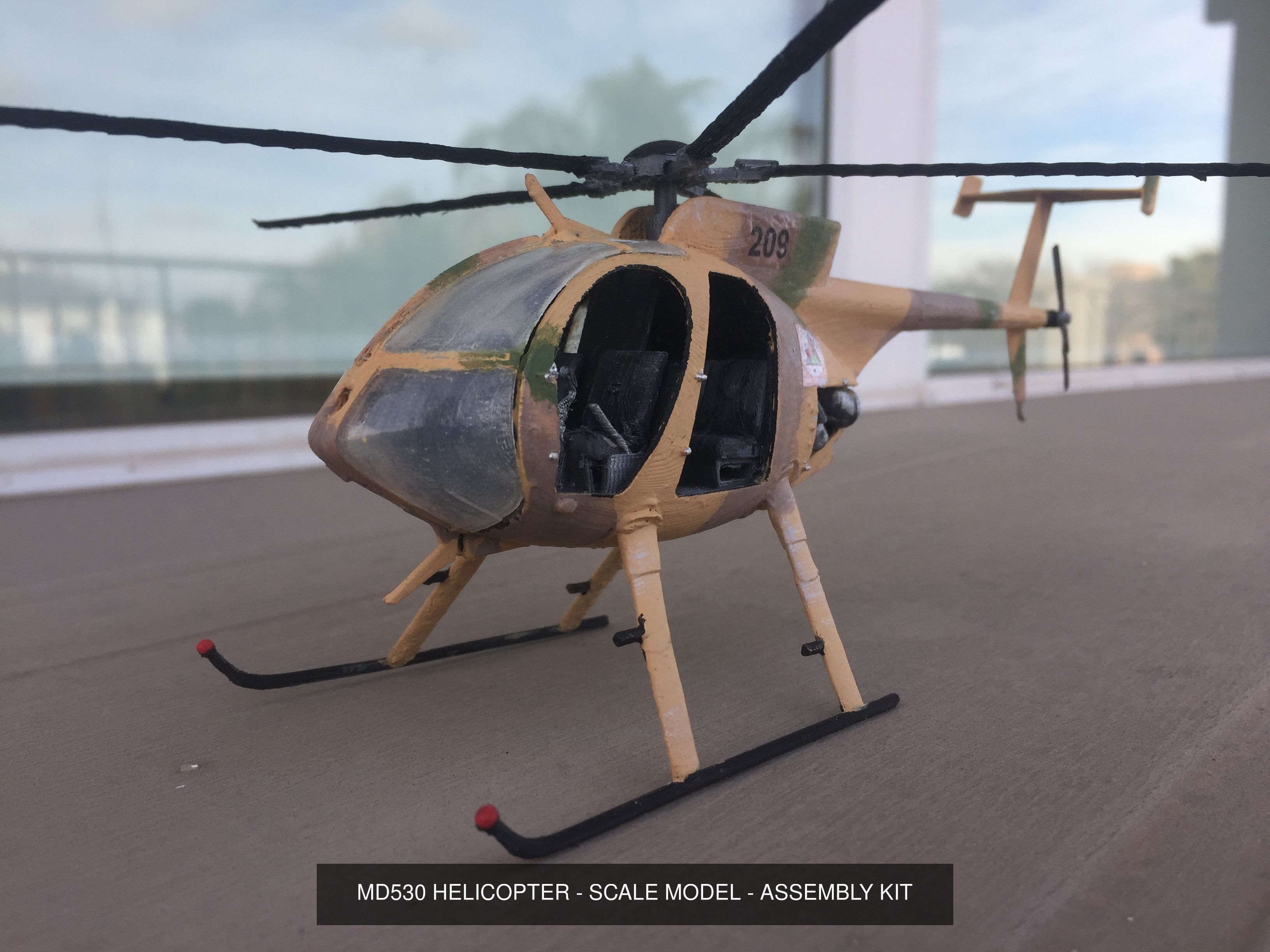 Printable Scale Model Helicopters - Assembly kits 3D Model Collection_1