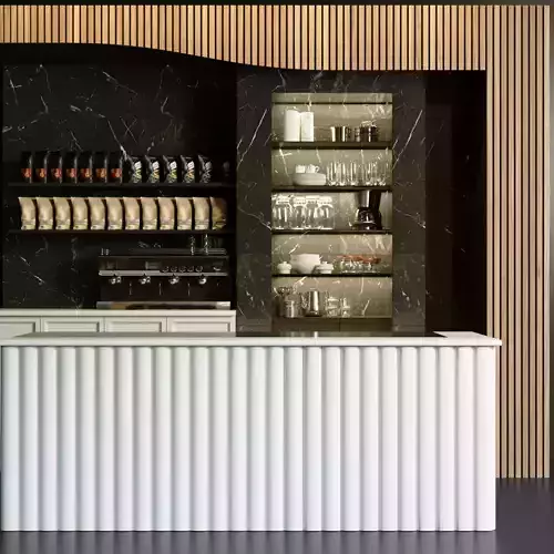 Luxury cafe 3D model