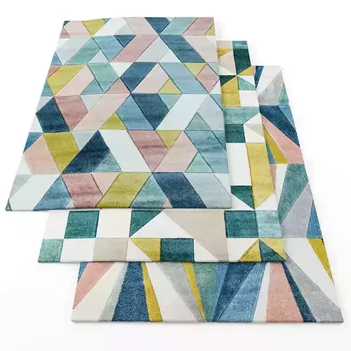 Rugs-1247 three geometric rugs