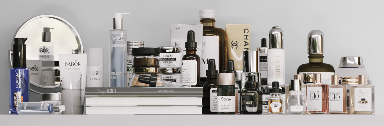 Huge set of cosmetics 3D model_2